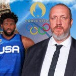 76ers Joel Embiid with Fred Weis amid Team USA decision for the 2024 Paris Olympics