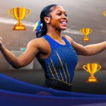 Fisk University's Morgan Price sets a record as the first HBCU gymnast to win a national title, placing ahead of Talladega's Krystin Johnson