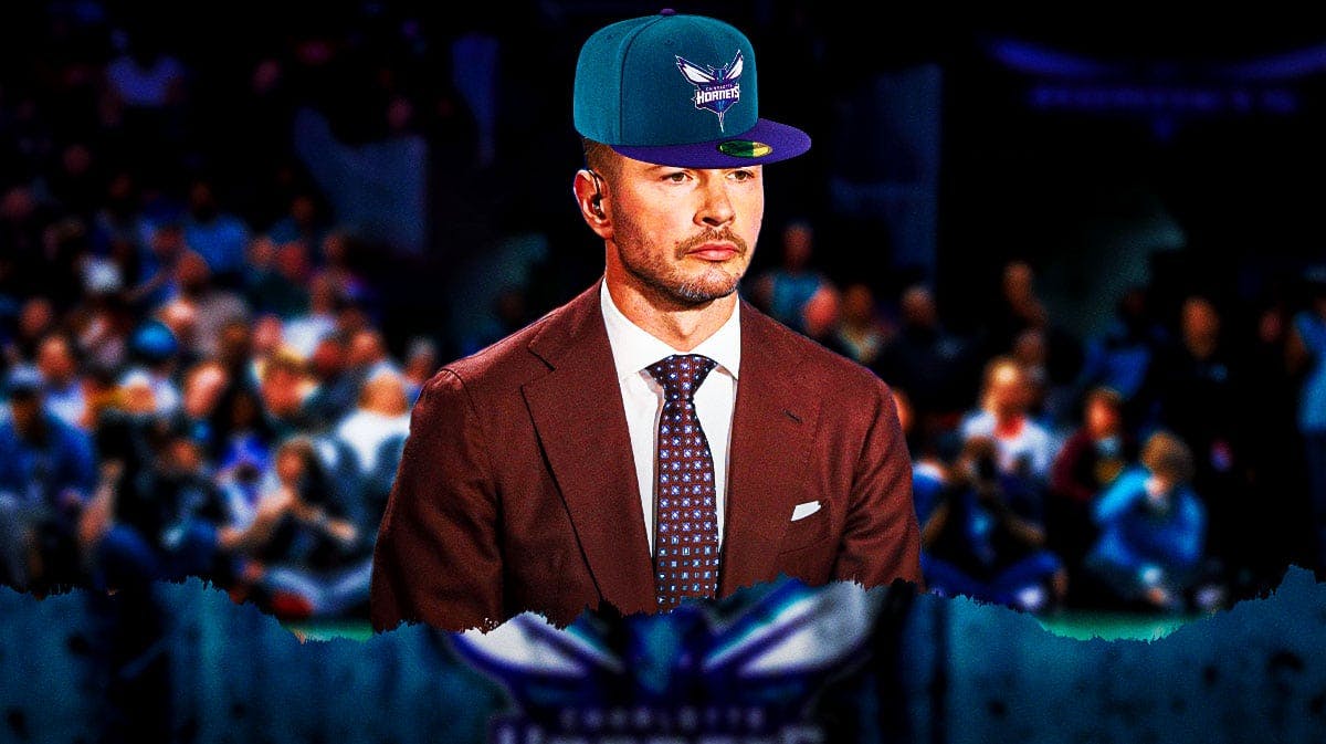 JJ Redick (2024 image) wearing a Charlotte Hornets hat.