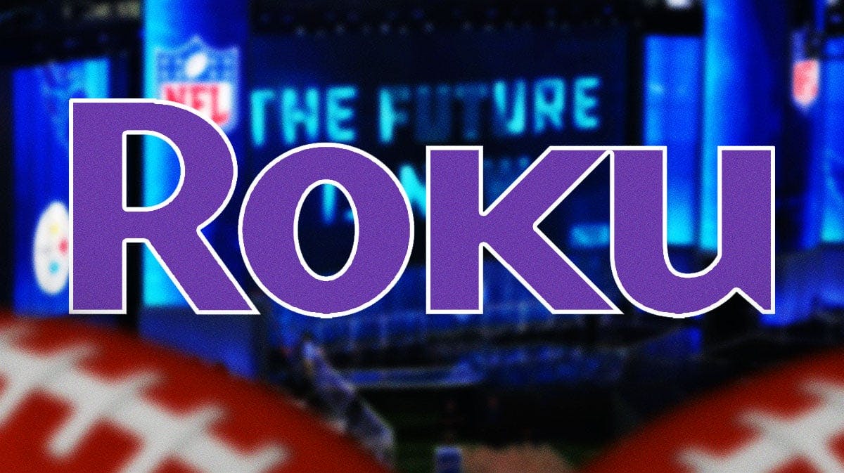 The logo for Roku and any NFL draft imagery