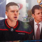 Hurricanes star Evgeny Kuznetsov getting praise from Rod Brind'Amour in the Stanley Cup Playoffs.