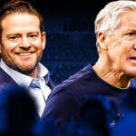 Former Mike Macdonald and Geno Smith mentor Pete Carroll with John Schneider