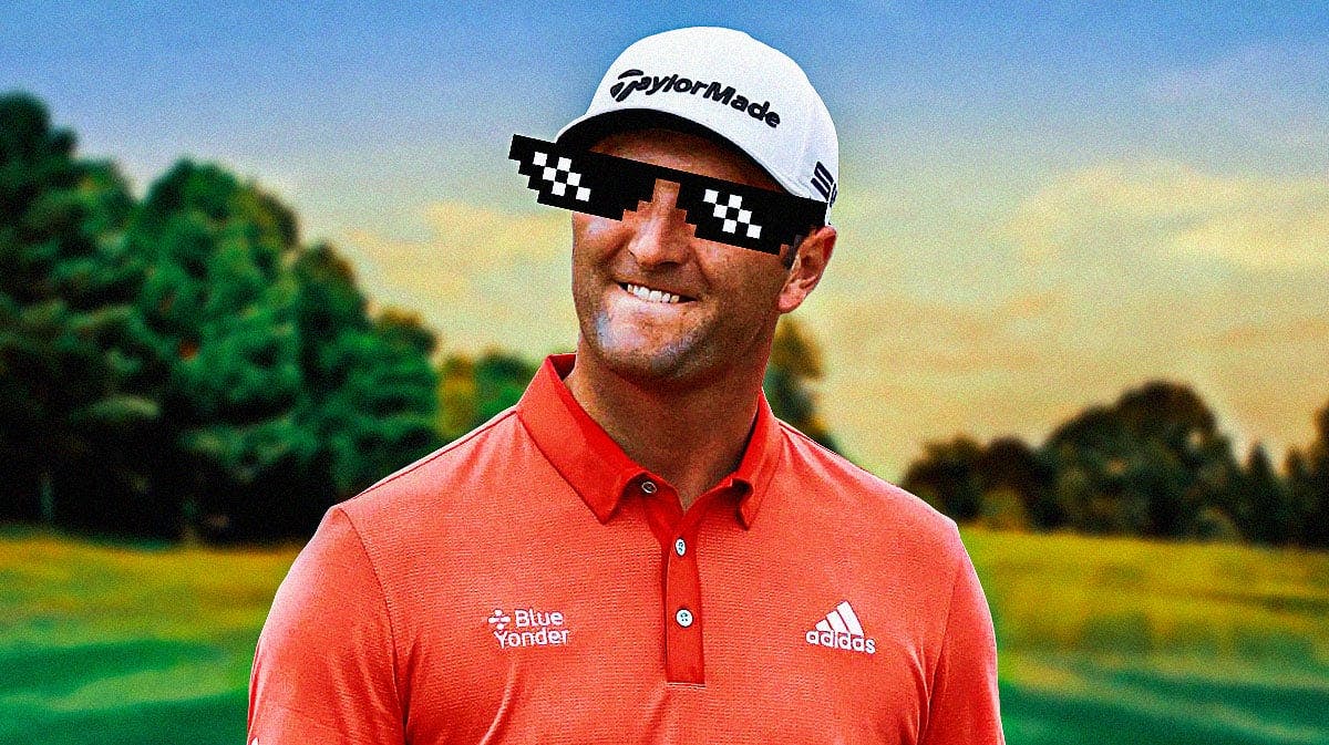 Jon Rahm with deal with it shades