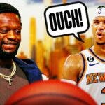 Knicks' Josh Hart, Julius Randle joking with each other