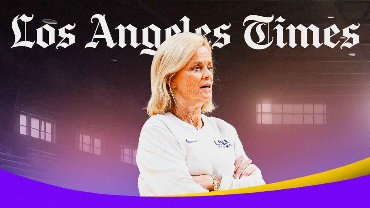 LSU women's basketball coach Kim Mulkey stares at UCLA crowd after LA times article