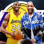 Lakers' Kobe Bryant stand next to Tracy McGrady, fans debate GOAT list in background