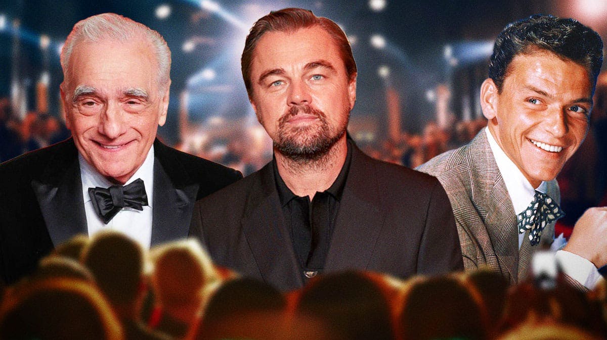 Martin Scorsese, Leonardo DiCaprio, and Frank Sinatra.