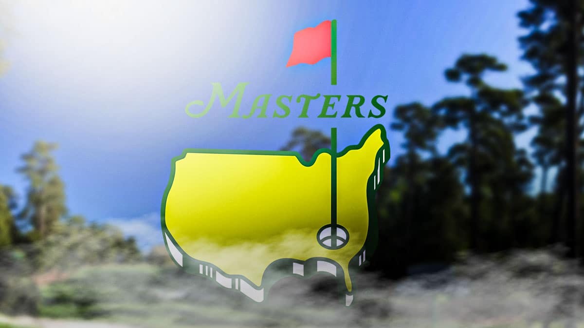 Masters logo in front of Augusta National