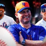Mets' Carlos Mendoza hyped up, with Francisco Lindor and Pete Alonso smiling