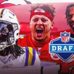 Chiefs Andy Reid mentee Patrick Mahomes with WR prospects in the 2024 NFL Draft