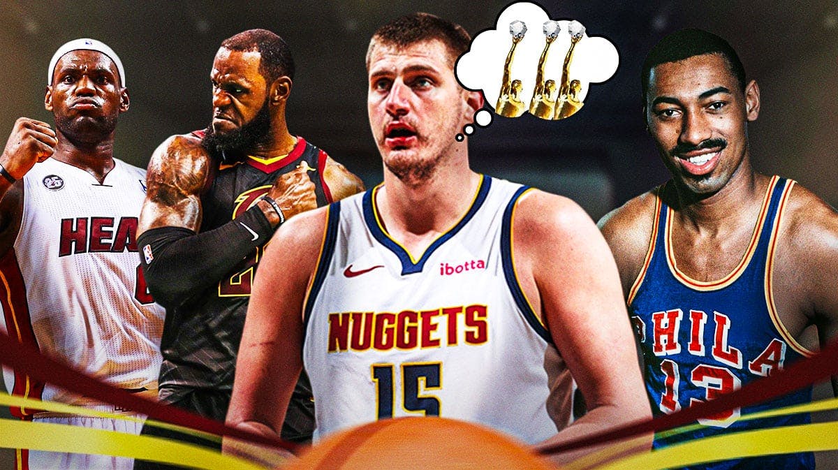 Nuggets' Nikola Jokic thinking of 3 NBA MVP awards next to old LeBron James and Wilt Chamberlain
