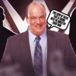 Paul Heyman with a text bubble reading "This crop of talent that is taking over the industry right now" with the blacked-out silhouette of Bron Breakker on his left and the blacked-out silhouette of Jade Cargill on his right with the WWE logo as the background.