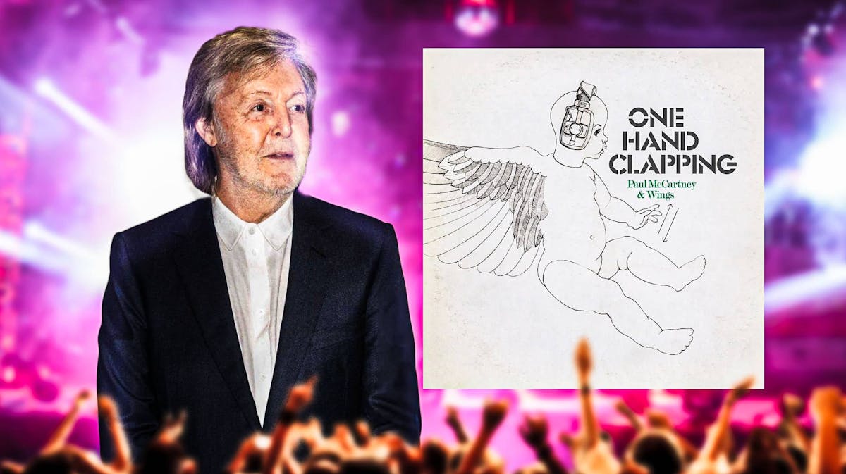 Paul McCartney next to Wings One Hand Clapping bootleg remaster.