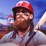 Brandon Marsh (Phillies) with deal with it shades