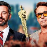 Jimmy Kimmel, Robert Downey Jr. and an Oscar statue