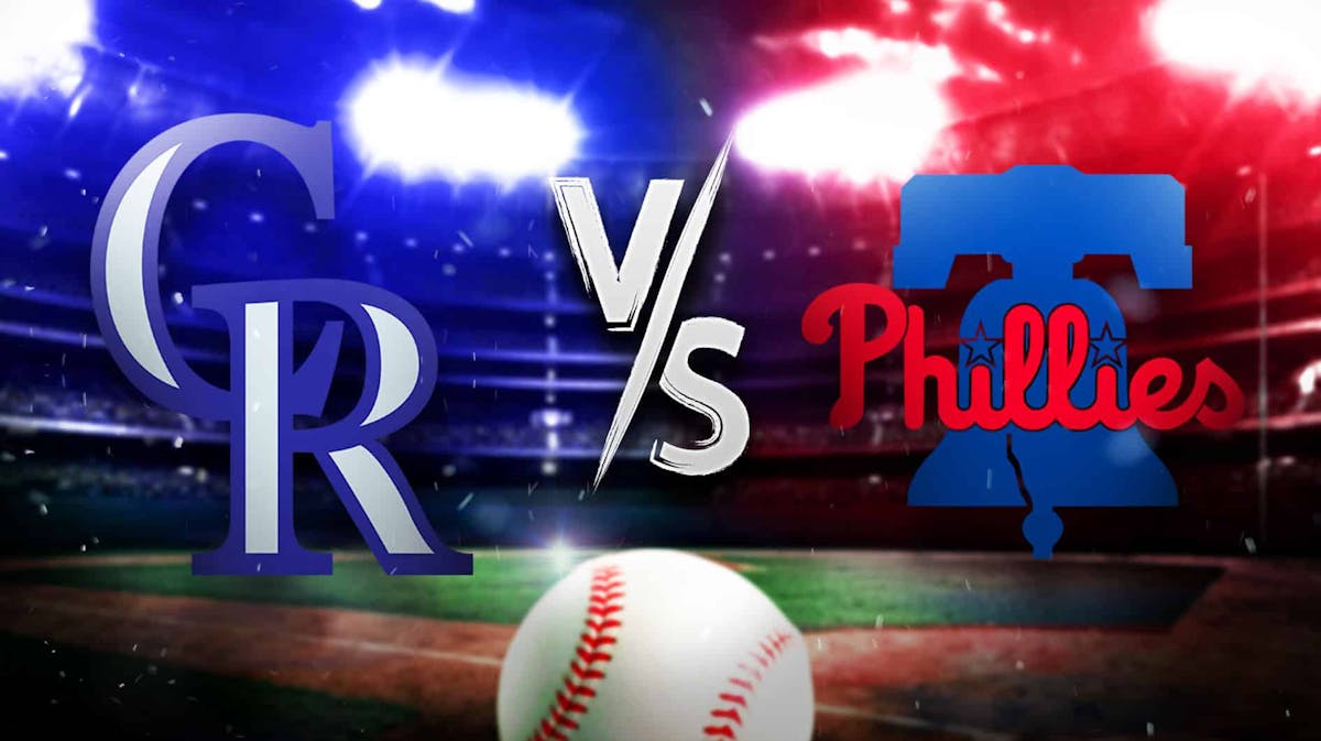 Rockies vs. Phillies betting graphic