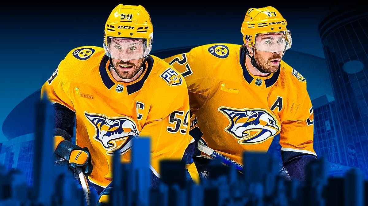 Roman Josi and Ryan McDonagh leading the Predators to the Stanley Cup Playoffs.