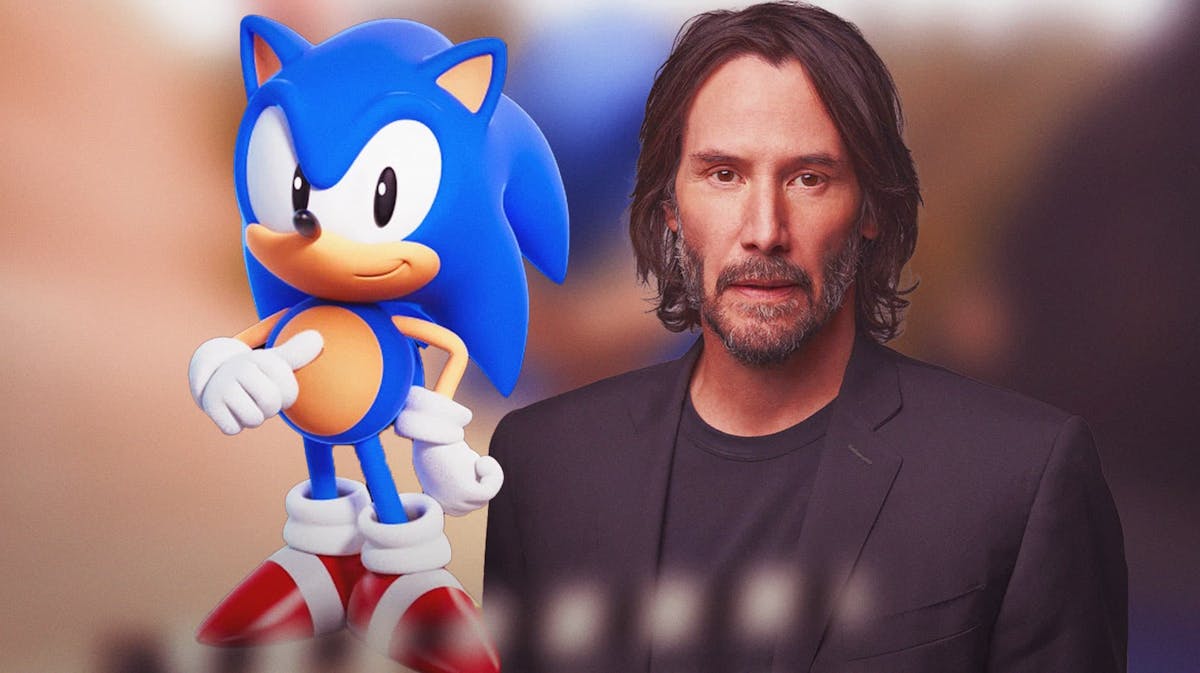 Sonic the Hedgehog with Keanu Reeves.