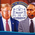 Stephen A. Smith is catching flack on X for his comments about Donald Trump on Fox News, including from the NAACP.