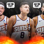 Suns' Devin Booker and Kevin Durant asking Grayson Allen "Can you play?"