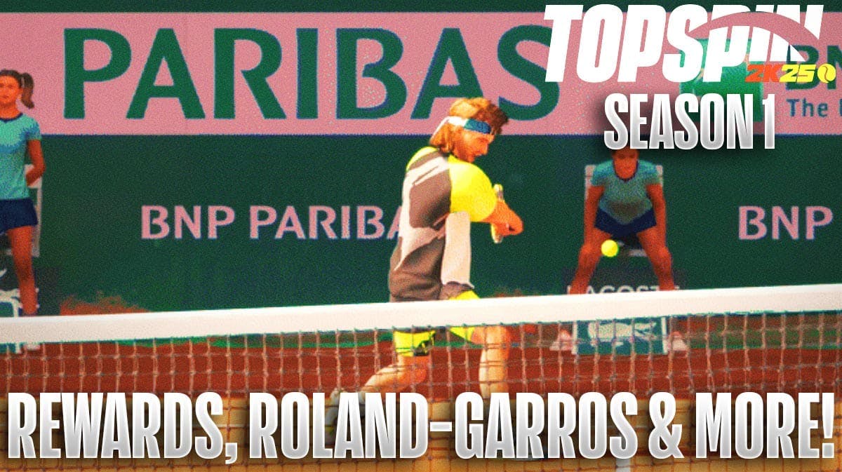 TopSpin 2K25 Season 1 Offers Roland-Garros Themed Rewards
