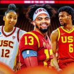 While on "The Pivot" podcast, Caleb Williams spoke about the experience being at USC at the same time as Bronny James and JuJu Watkins.