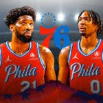 Joel Embiid and Tyrese Maxey