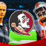 Florida State football head coach Mike Norvell, Tennessee's Elijah Herring