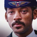 Will Smith with a Pelicans headband
