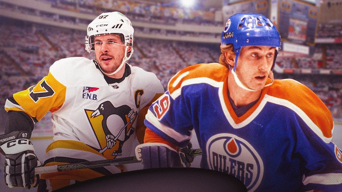Sidney Crosby and Wayne Gretzky side-by-side.