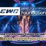 esports world cup prize pool, esports world cup prize, esports world cup, a media image of the esports world cup venue with the competition logo at the top and the words life-changing prize money below