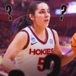 Virginia Tech women’s basketball player Georgia Amoore, with question marks