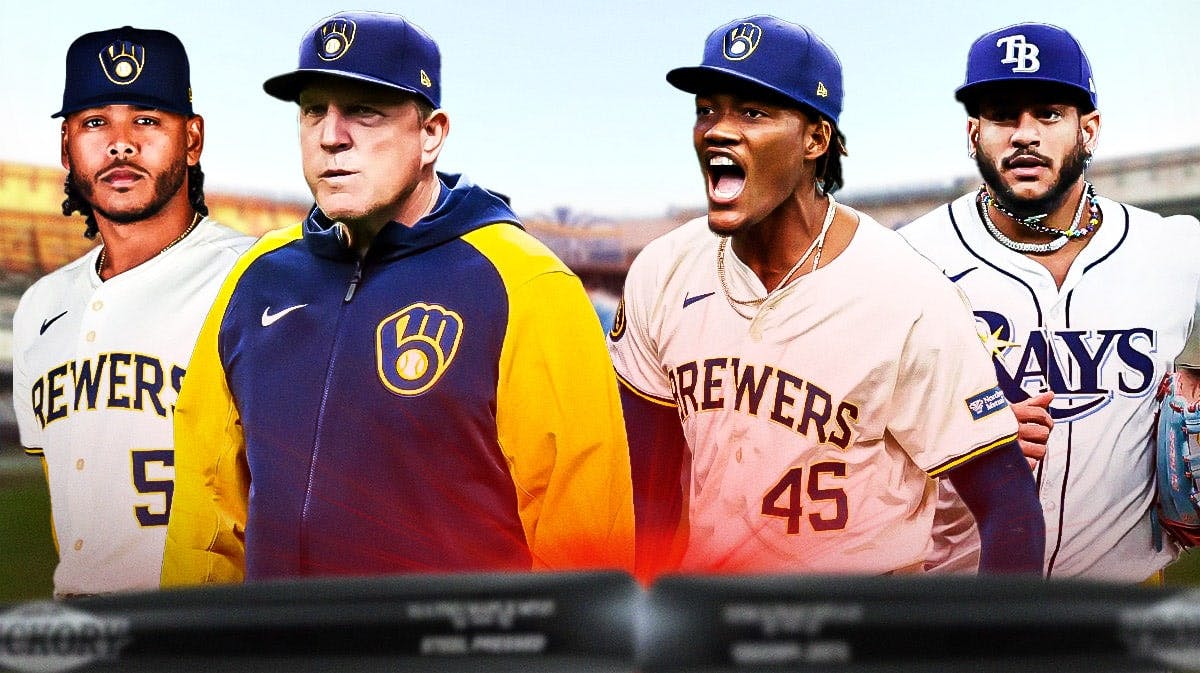 Brewers Pat Murphy, Freddy Peralta and Abner Uribe