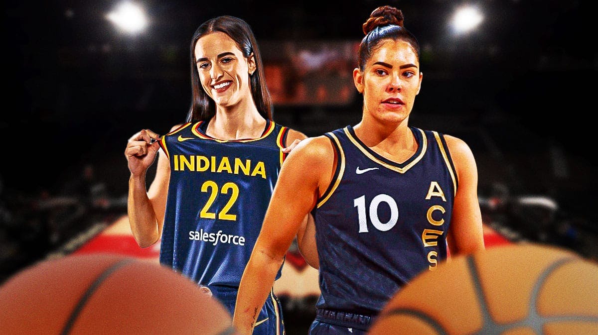 Indiana Fever player Caitlin Clark, and Las Vegas Aces player Kelsey Plum