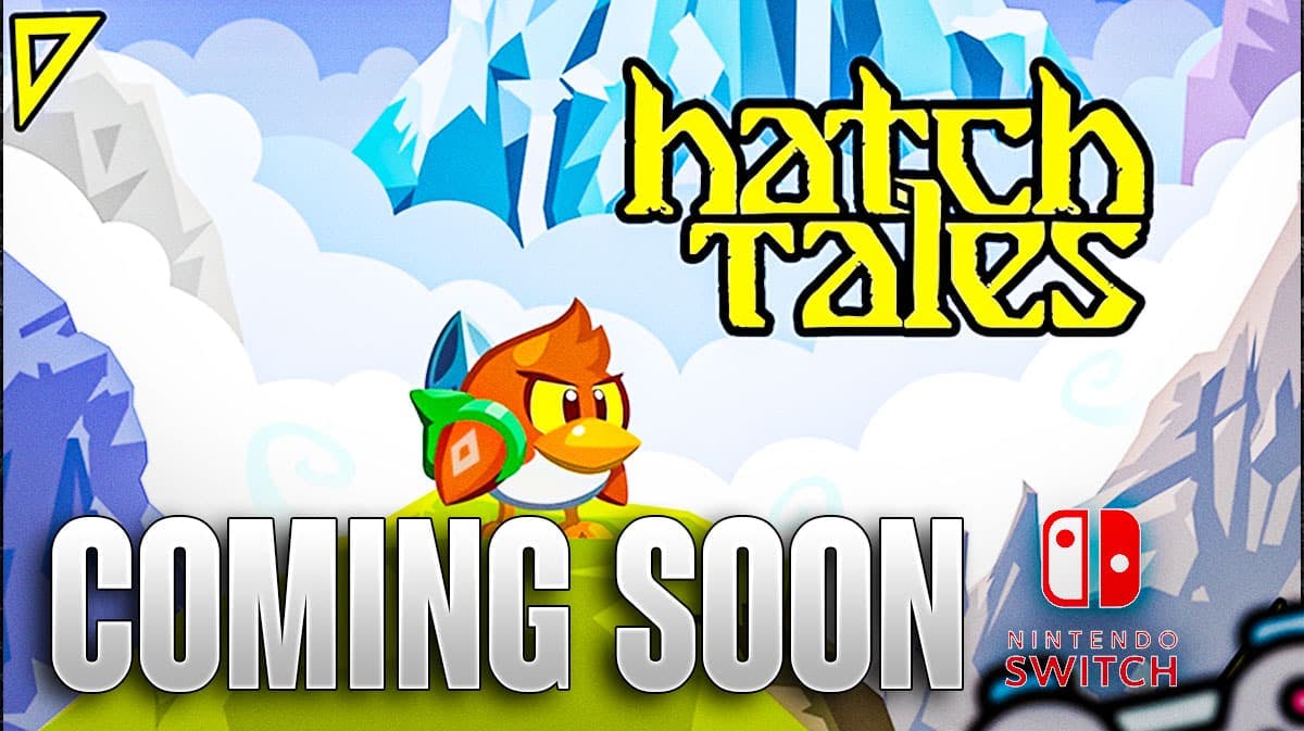 key image of hatch tales with text coming soon, with nintendo switch logo