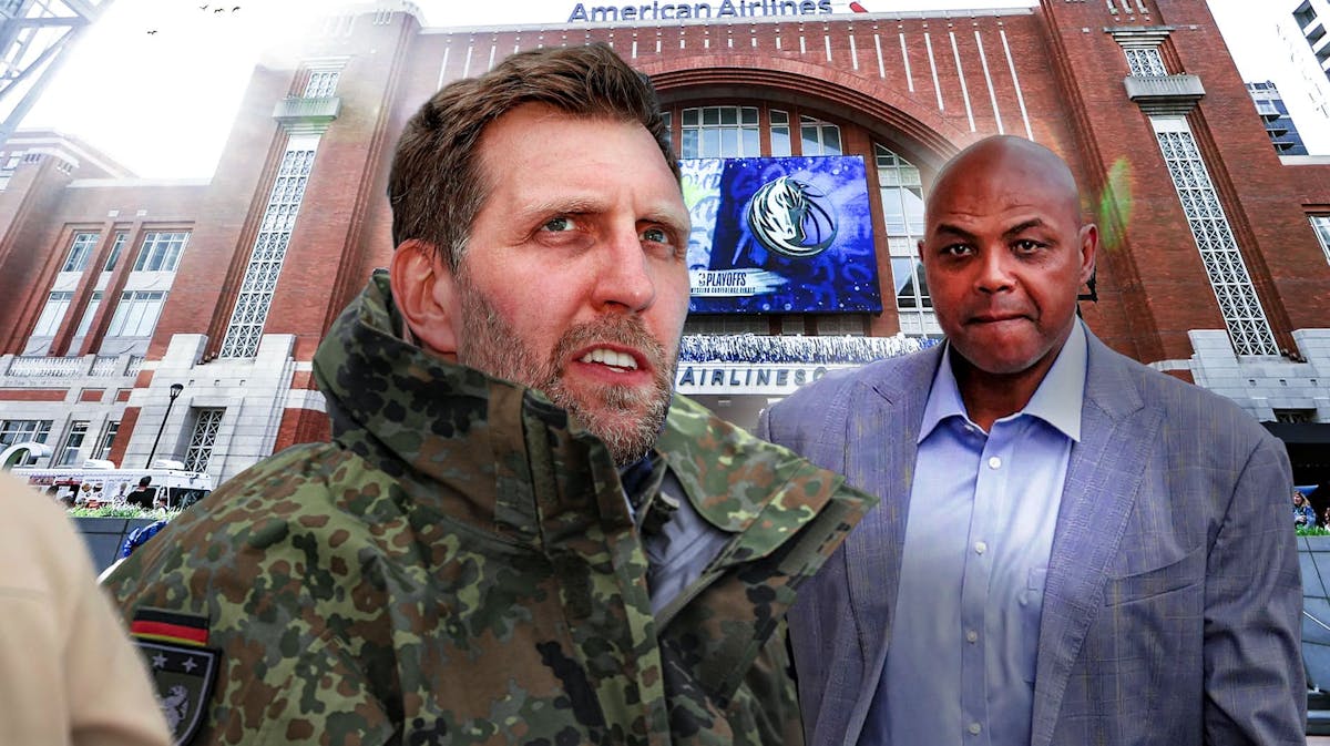 Dirk Nowitzki of the Mavericks and Charles Barkley the TNT host shared a wild story about Nowitzki's army days.