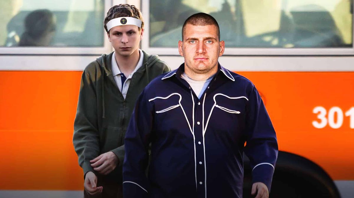 Nikola Jokic (Nuggets) as Jonah Hill (guy on right), then add a Nuggets headband on the other guy on the left