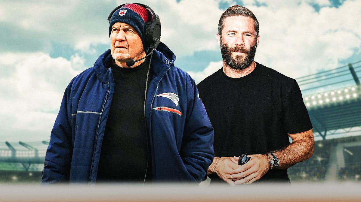 Former Patriots and Robert Kraft colleagues in the NFL Julian Edelman and Bill Belichick