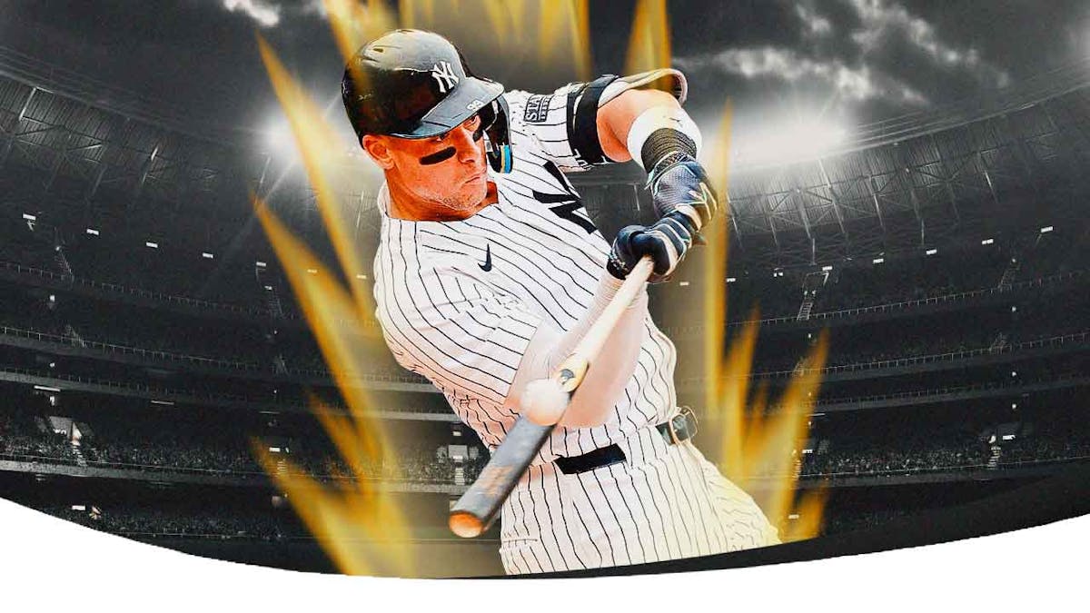 Aaron Judge (Yankees) hitting pose and with supersaiyan glow