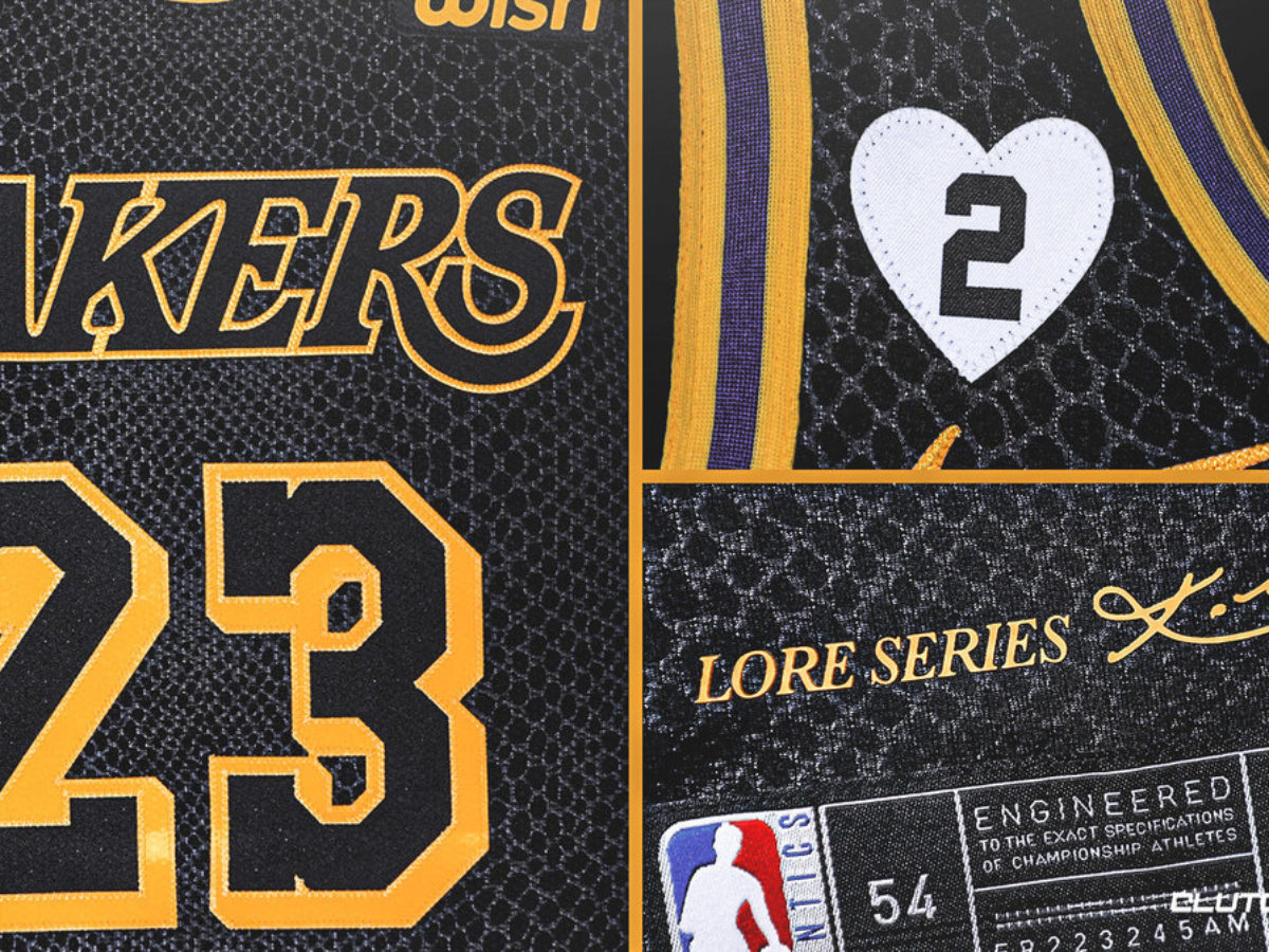 Lakers news: Closer look at Kobe Bryant 'Black Mamba' jersey
