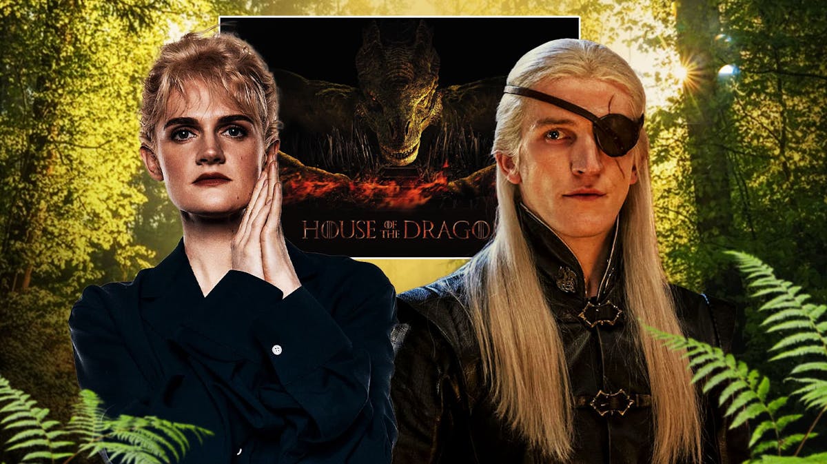 Gayle Rankin, Ewan Mitchell as Prince Aemond Targaryen, House of the Dragon poster
