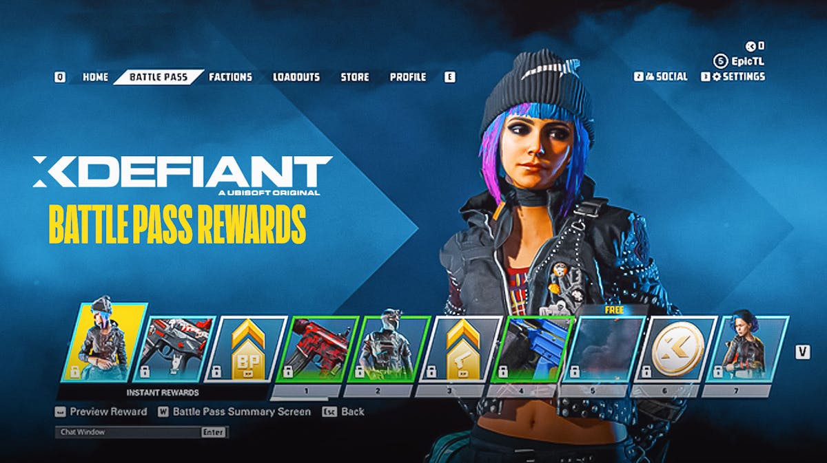 Screenshot of XDefiant Battle Pass Rewards